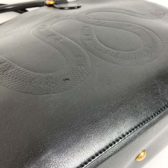 GUCCI Black Leather Shoulder Bag - Picture 7 of 16